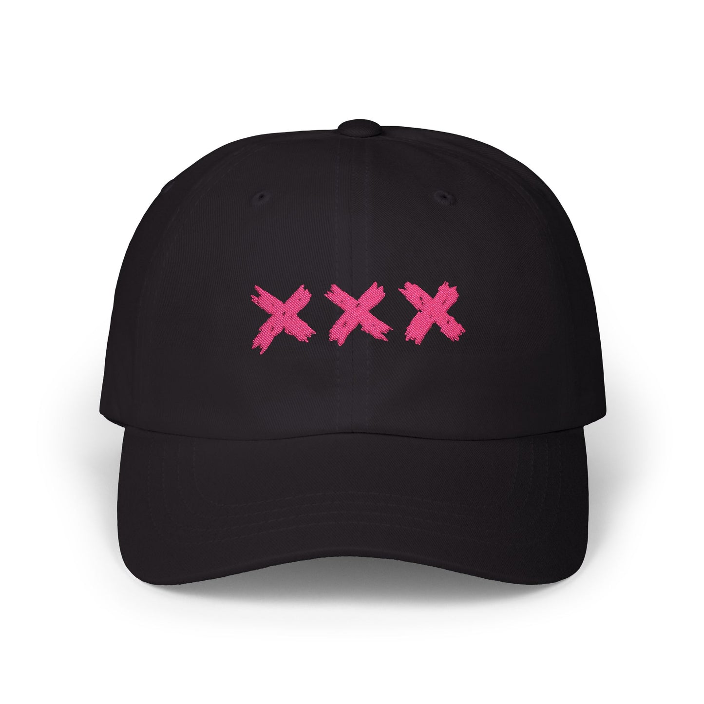 (pink) XXX black DadHat