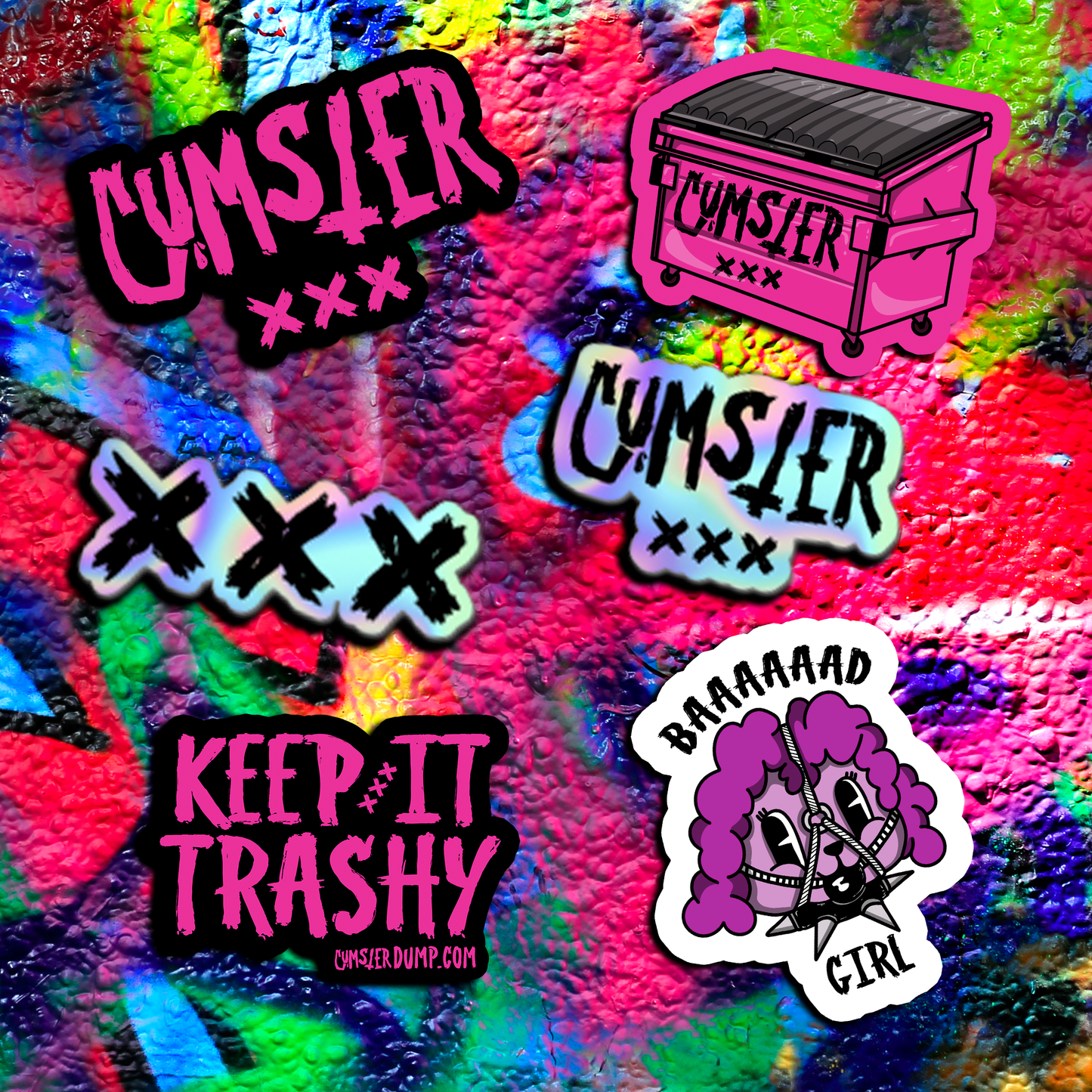 Cumster Sticker Pack