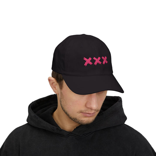 (pink) XXX black DadHat