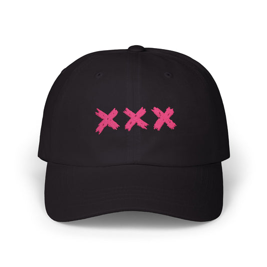 (pink) XXX black DadHat