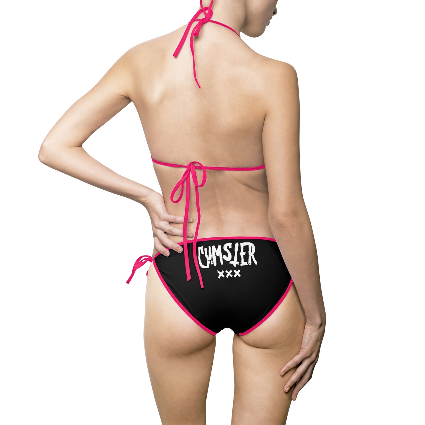 Fake It Bikini - Green - wt/bk/pk
